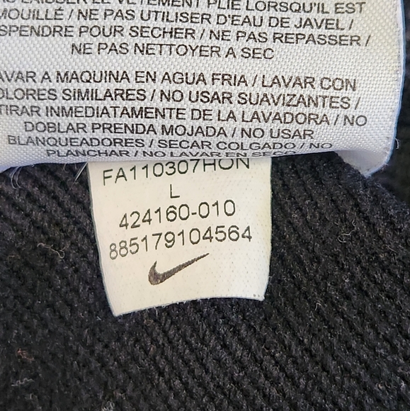 Nike Women's Dri-Fit Track Jacket Black and White Stripe - Picture 9 of 10